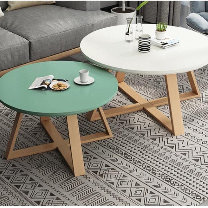 Nordic Casual Small Round Coffee Table - Casatrail.com