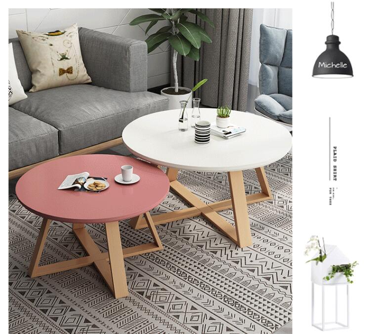 Nordic Casual Small Round Coffee Table - Casatrail.com