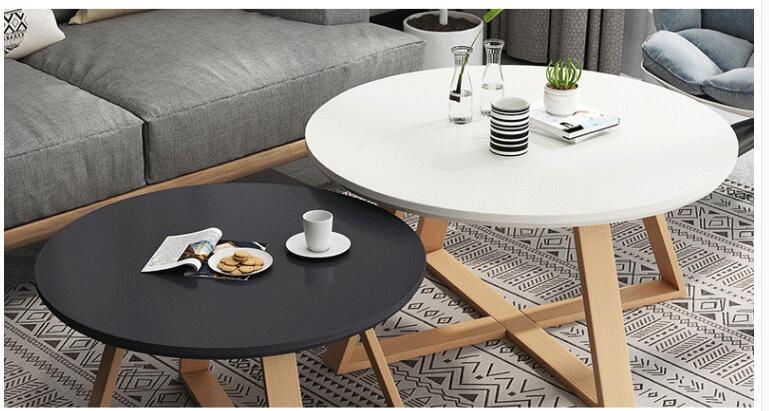 Nordic Casual Small Round Coffee Table - Casatrail.com