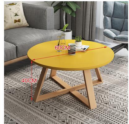 Nordic Casual Small Round Coffee Table - Casatrail.com