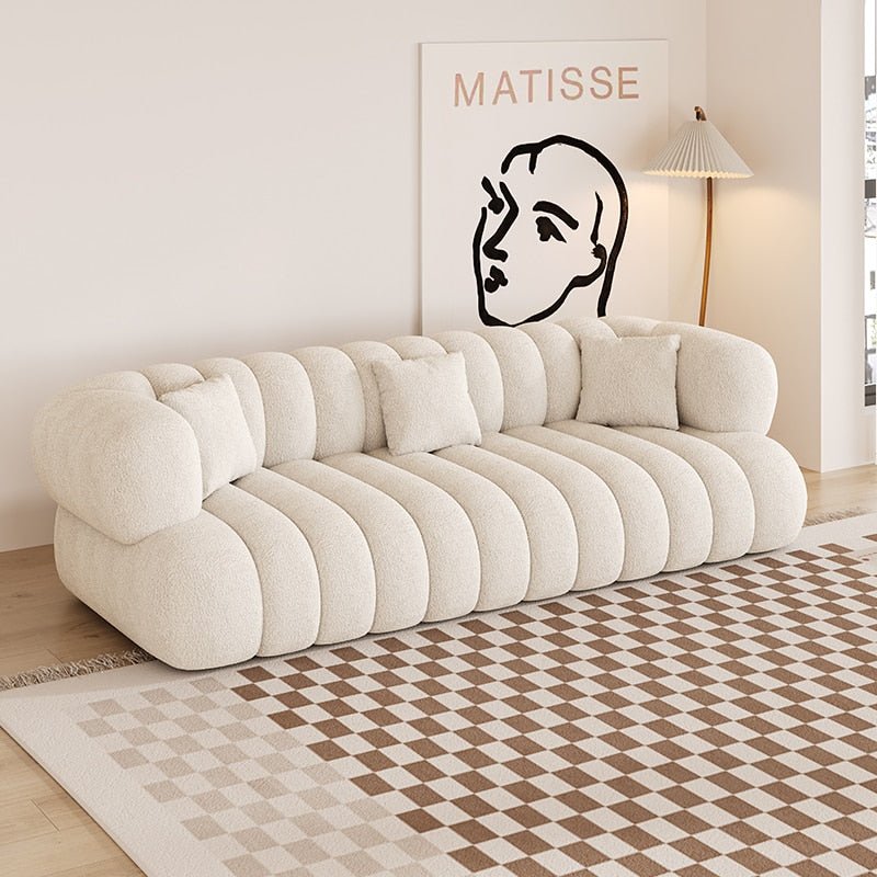 Nordic Cloud Puff Floor Loveseat for Living Room - Casatrail.com