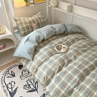 Thumbnail for Nordic Cotton Bedding Set with Duvet Cover, Pillowcase & Bed Sheet - Casatrail.com