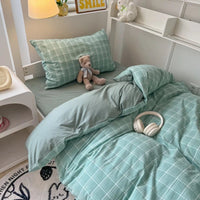 Thumbnail for Nordic Cotton Bedding Set with Duvet Cover, Pillowcase & Bed Sheet - Casatrail.com