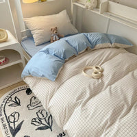 Thumbnail for Nordic Cotton Bedding Set with Duvet Cover, Pillowcase & Bed Sheet - Casatrail.com