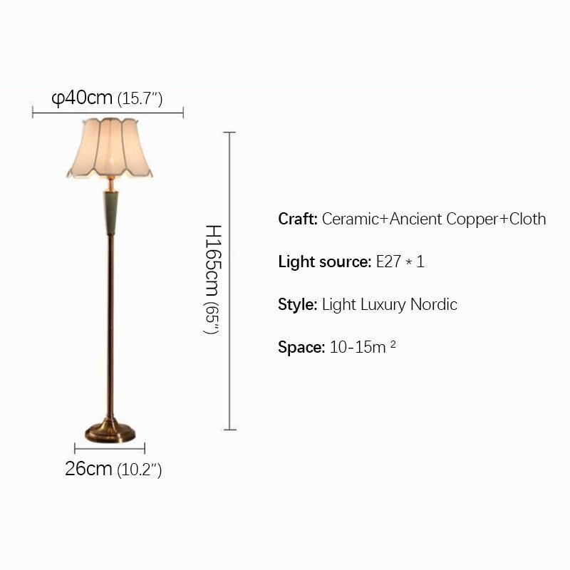 Nordic Creative Ceramic LED Floor Lamp for Bedrooms and Living Rooms - Casatrail.com