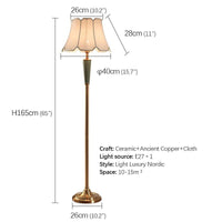 Thumbnail for Nordic Creative Ceramic LED Floor Lamp for Bedrooms and Living Rooms - Casatrail.com