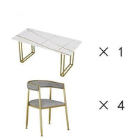 Thumbnail for Nordic Dining Table with Gold Legs - Casatrail.com