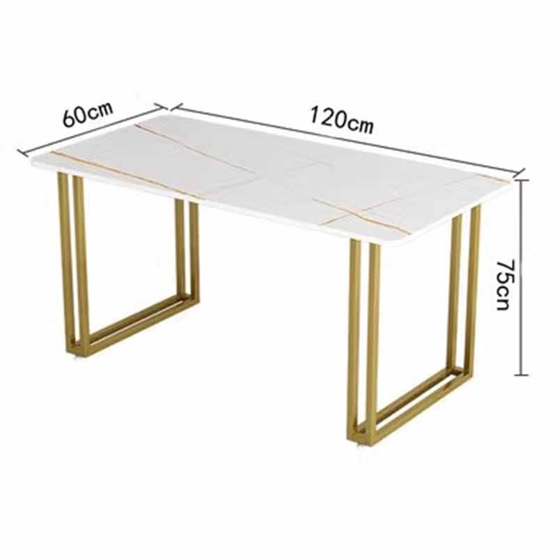 Nordic Dining Table with Gold Legs - Casatrail.com