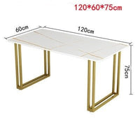 Thumbnail for Nordic Dining Table with Gold Legs - Casatrail.com