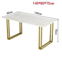 Thumbnail for Nordic Dining Table with Gold Legs - Casatrail.com