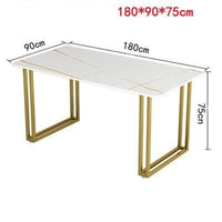 Thumbnail for Nordic Dining Table with Gold Legs - Casatrail.com