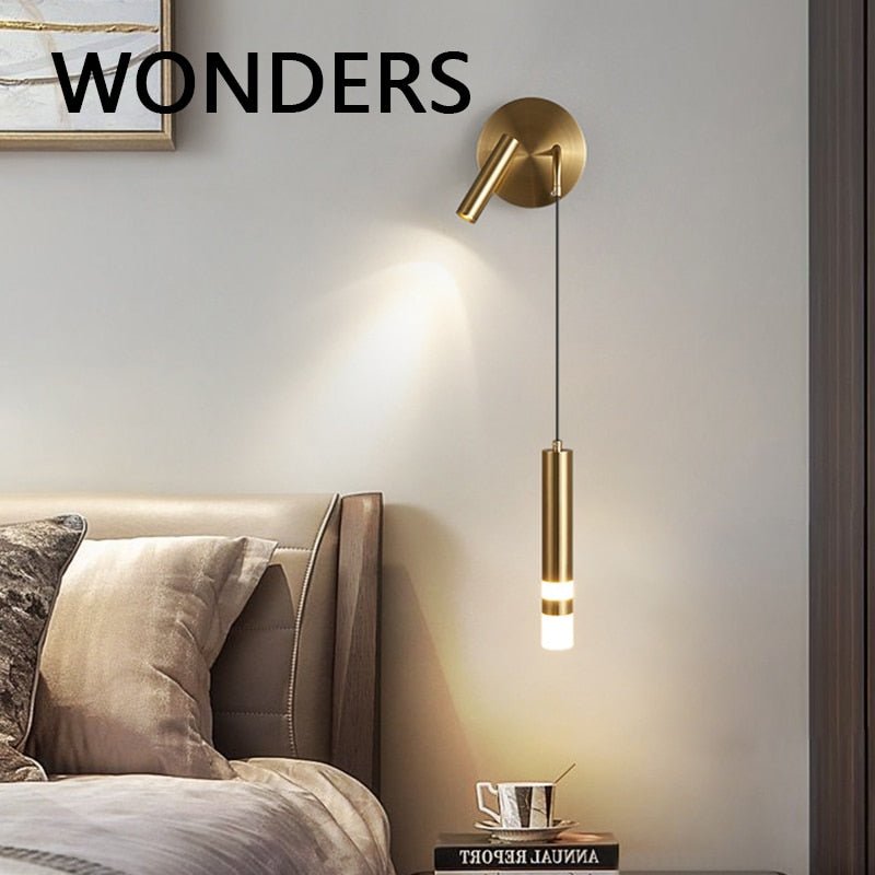 Nordic Double Head LED Wall Light for Bedrooms - Casatrail.com