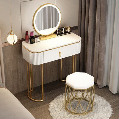 Nordic Dressing Table - Luxury Comfortable Storage Organizer - Casatrail.com