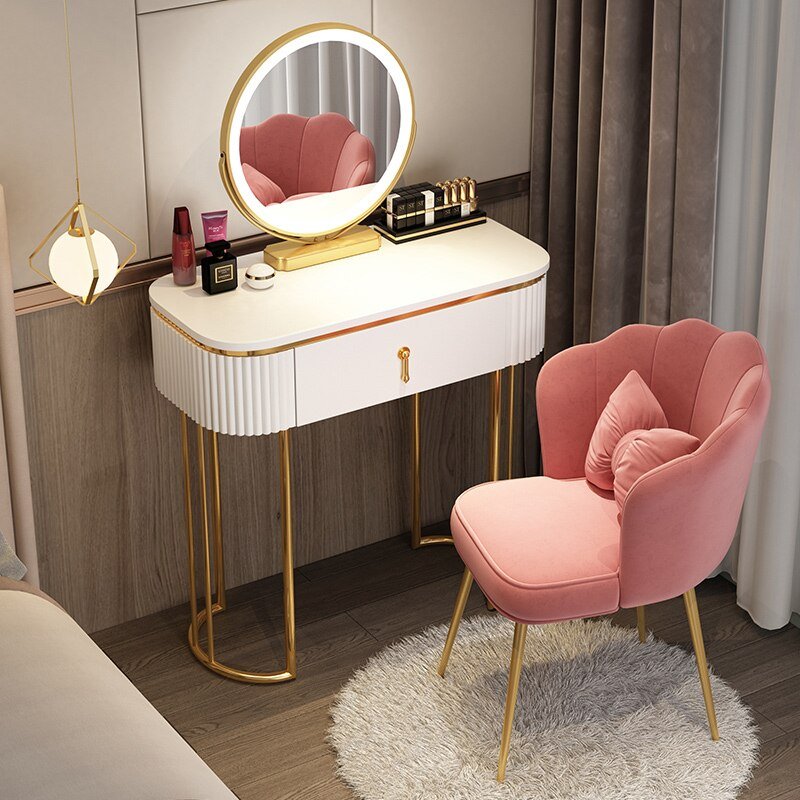 Nordic Dressing Table - Luxury Comfortable Storage Organizer - Casatrail.com