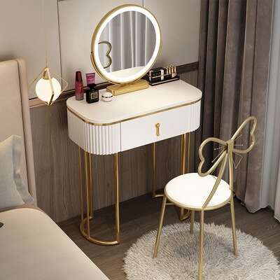 Nordic Dressing Table - Luxury Comfortable Storage Organizer - Casatrail.com