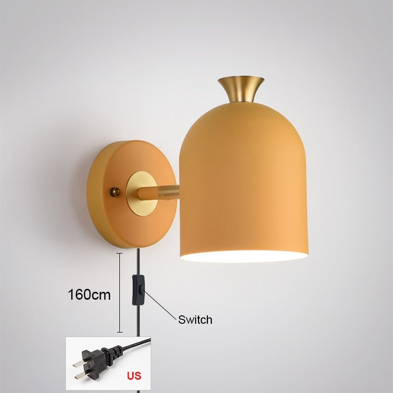 Nordic E27 LED Wall Lamp for Bedrooms and Restaurants - Casatrail.com