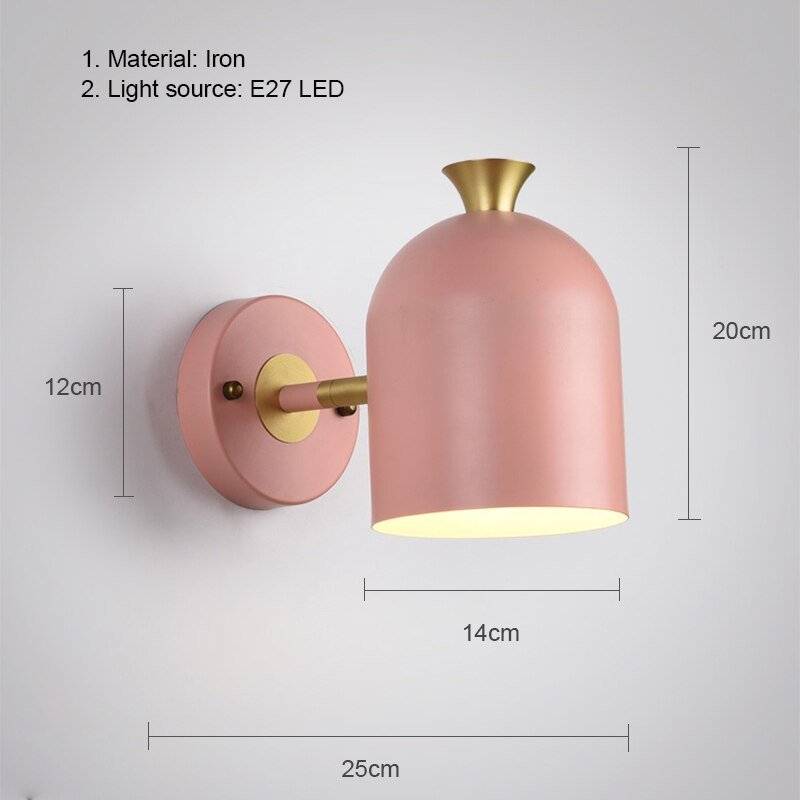 Nordic E27 LED Wall Lamp for Bedrooms and Restaurants - Casatrail.com