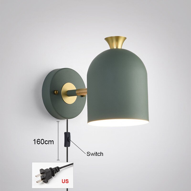Nordic E27 LED Wall Lamp for Bedrooms and Restaurants - Casatrail.com