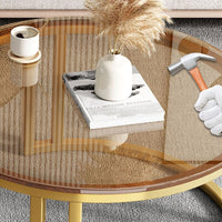 Thumbnail for Nordic Glass Coffee Table - Casatrail.com