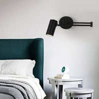 Thumbnail for Nordic Golden Wall Lamp with Adjustable Long Arm for Bedroom - Casatrail.com