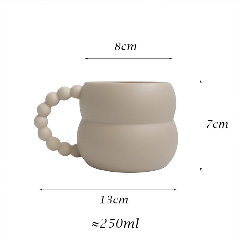 Nordic Home Decor Handmade Ceramic Coffee Mug 250ml - Casatrail.com