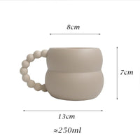 Thumbnail for Nordic Home Decor Handmade Ceramic Coffee Mug 250ml - Casatrail.com