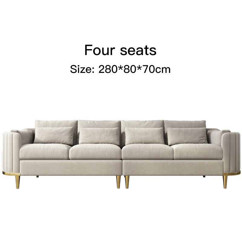 Nordic Hotel Household Sectional Fabric Sofa - Casatrail.com