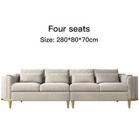 Thumbnail for Nordic Hotel Household Sectional Fabric Sofa - Casatrail.com