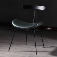 Thumbnail for Nordic Industrial Style Dining Chair with Wrought Iron Back - Casatrail.com