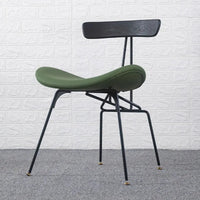 Thumbnail for Nordic Industrial Style Dining Chair with Wrought Iron Back - Casatrail.com