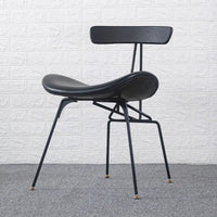 Thumbnail for Nordic Industrial Style Dining Chair with Wrought Iron Back - Casatrail.com