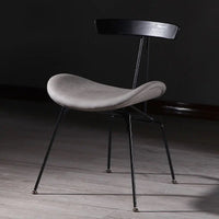 Thumbnail for Nordic Industrial Style Dining Chair with Wrought Iron Back - Casatrail.com