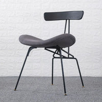 Thumbnail for Nordic Industrial Style Dining Chair with Wrought Iron Back - Casatrail.com