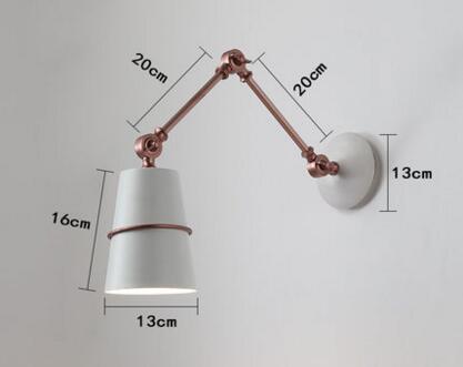 Nordic Iron Swing Long Arm Wall Light - Casatrail.com