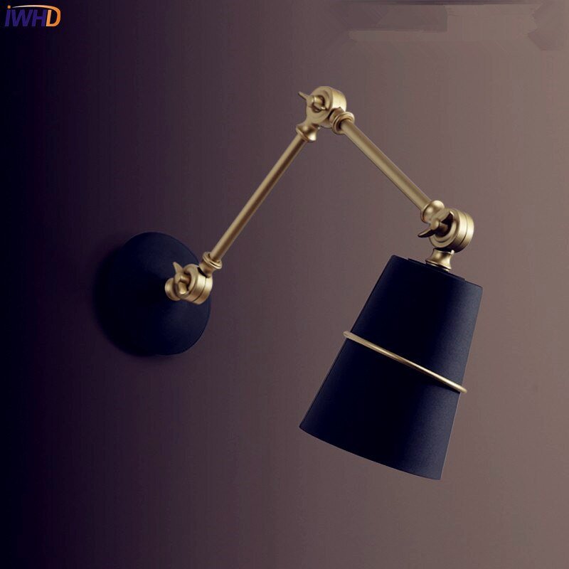 Nordic Iron Swing Long Arm Wall Light - Casatrail.com