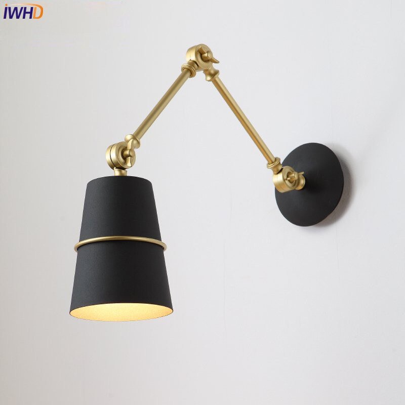 Nordic Iron Swing Long Arm Wall Light - Casatrail.com