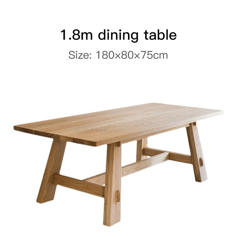 Nordic Large Solid Wood Dining Table - Casatrail.com