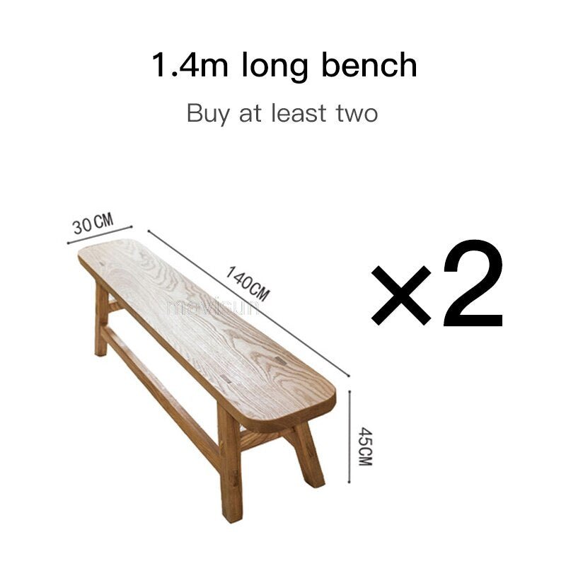 Nordic Large Solid Wood Dining Table - Casatrail.com