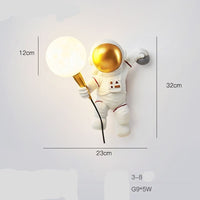 Thumbnail for Nordic LED Astronaut Wall Light for Children's Rooms - Casatrail.com