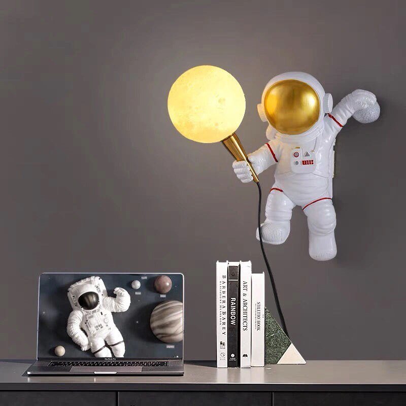 Nordic LED Astronaut Wall Light for Children's Rooms - Casatrail.com