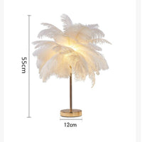 Thumbnail for Nordic LED Floor and Table Lamp with Feather Design - Casatrail.com