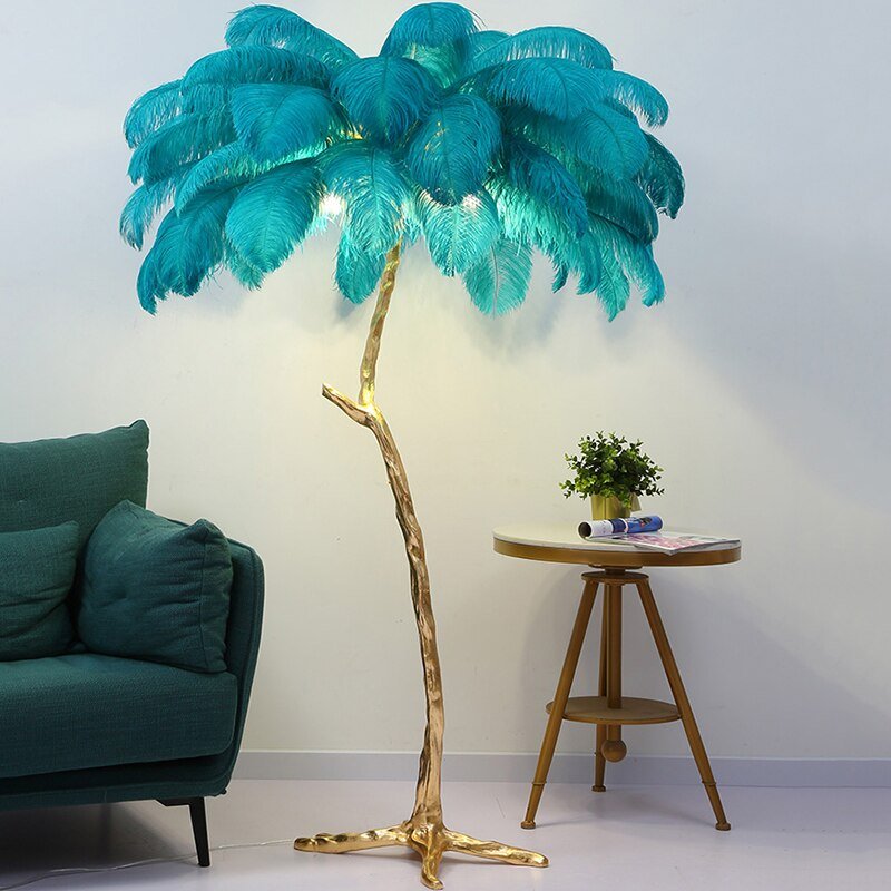 Nordic LED Floor and Table Lamp with Feather Design - Casatrail.com