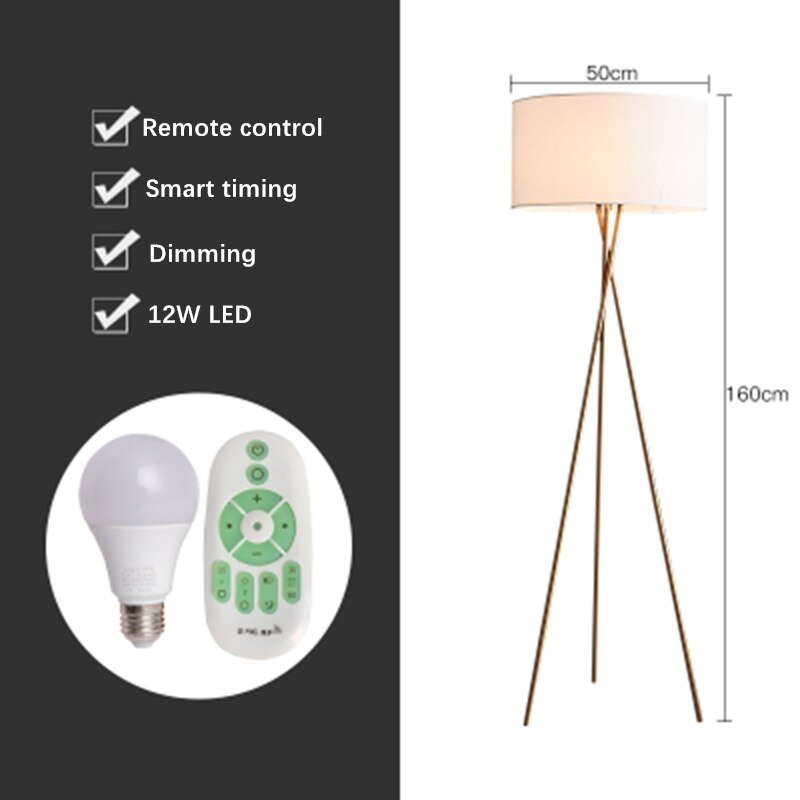 Nordic LED Floor/Table Lamp with Stylish E27 Bulb - Casatrail.com