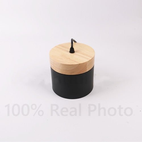 Nordic LED Pendant Light - Minimalist Wooden Iron Design for Bedside - Casatrail.com