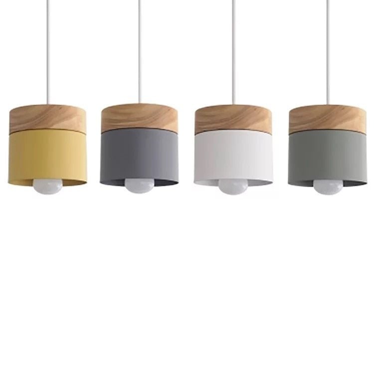 Nordic LED Pendant Light - Minimalist Wooden Iron Design for Bedside - Casatrail.com