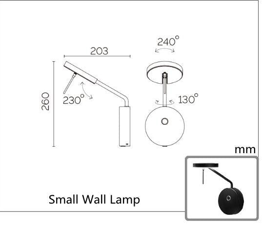 Nordic LED Wall Lamp for Stylish Bedroom Lighting - Casatrail.com