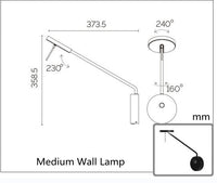 Thumbnail for Nordic LED Wall Lamp for Stylish Bedroom Lighting - Casatrail.com