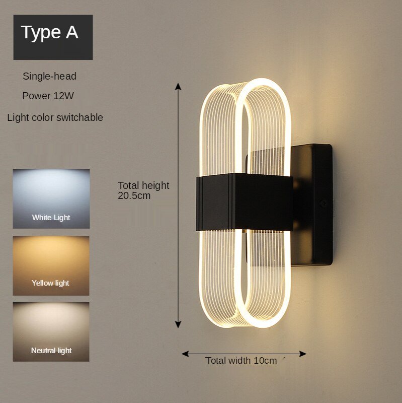 Nordic LED Wall Light for Bathrooms and Dining Rooms - Casatrail.com