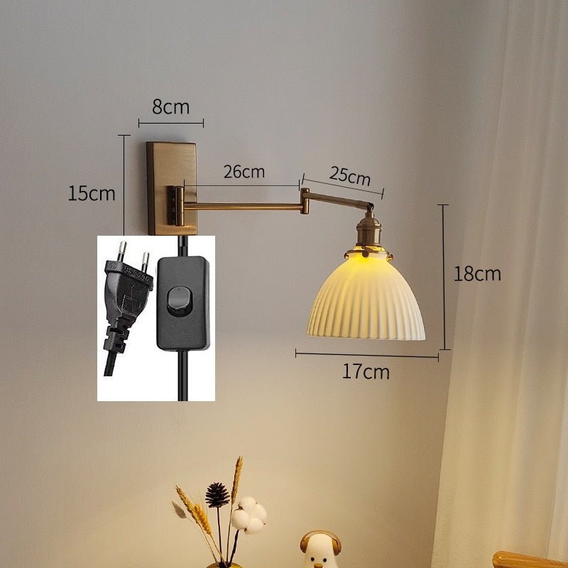 Nordic LED Wall Sconce with Pull Chain - Casatrail.com