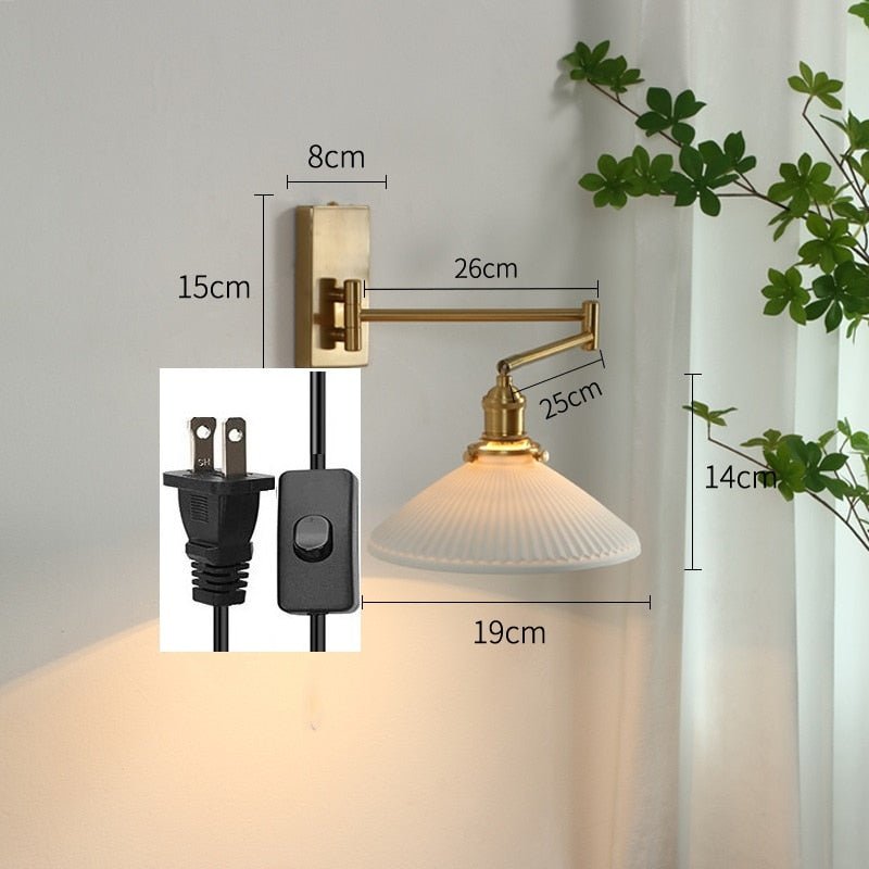 Nordic LED Wall Sconce with Pull Chain - Casatrail.com